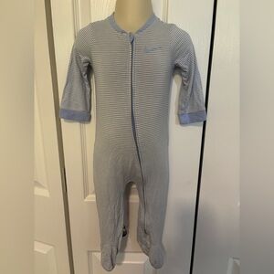 Nike Blue Striped Footed Coverall